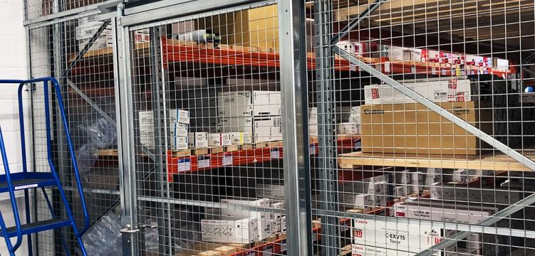 Mesh-1200mm sliding door-OfficeSTOR