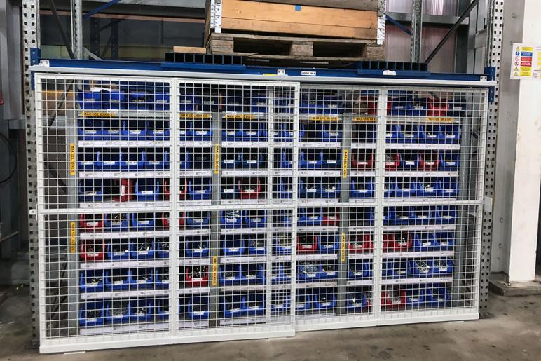 MeshSTOR sliding doors for racks
