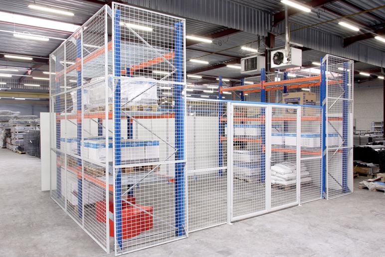 Mesh enclosure created using mesh partitioning and anti collapse systems