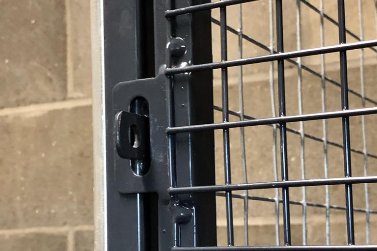 Padlockable mesh 50 x 50  doors for shelving by MeshSTOR